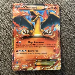 Pokemon TCG Charizard EX XY17 Holo Black Star Promo Card 2014 Lightly Played - Image 1