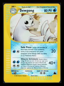 Dewgong 7/144 Rare Skyridge Reverse Holo Italian Pokemon Card - Image 1