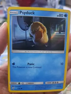 Psyduck 2019 Detective Pikachu Set 7/18 Holo Holographic Foil Pokemon Card - Image 2