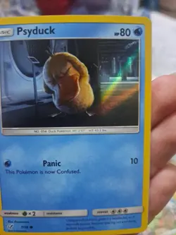 Psyduck 2019 Detective Pikachu Set 7/18 Holo Holographic Foil Pokemon Card - Image 3
