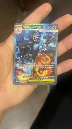 Pokemon Mega Charizard X EX 125/094 Phantasmal Flames Holo Special Rare Card - Image 2