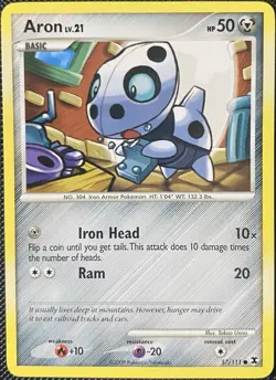 Aron 57/111 Rising Rivals Regular - Pokemon Card - Image 1