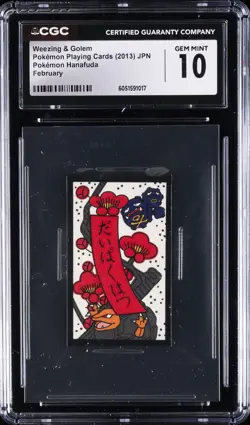 2013 POKEMON PLAYING CARDS WEEZING & GOLEM CGC 10 GEM MINT - Image 1