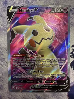 Mimikyu V - 148/163 - Pokemon TCG Battle Styles Sword & Shield Full Art Card NM - Image 1