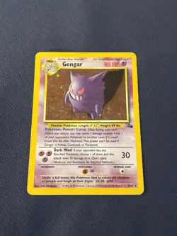 Gengar 5/62 Fossil Holo Pokemon card vintage played 😈 - Image 1