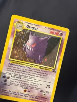 Gengar 5/62 Fossil Holo Pokemon card vintage played 😈 - Image 5
