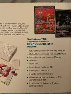 ***No Cards Or Mat*** Pokemon TCG Mew 151 UPC - Box, Case, Coins & Dice Only - Image 3