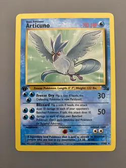 1st Edition Zapdos 30/62 Fossil Set Rare Vintage 1999 Pokemon Card - NM - Image 1