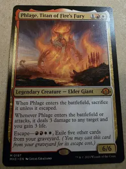 Phlage, Titan of Fire's Fury - Modern Horizons 3 Regular - Mtg - Image 1