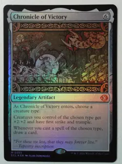 Chronicle of Victory *FOIL Mythic Rare* Magic MtG x1 Lorwyn Eclipsed - Image 1