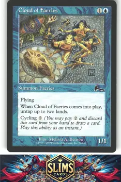 Cloud of Faeries - Urza's Legacy - MTG - Common - #29 - NM - Image 1