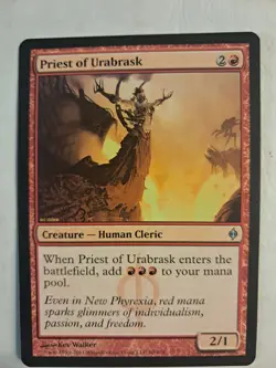 Priest of Urabrask New Phyrexia (90/175) MTG Magic NM BULK DISCOUNT - Image 1