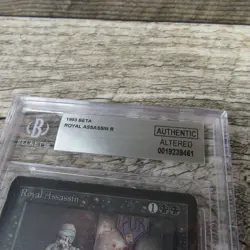 Magic The Gathering MTG Royal Assassin Beta Limited HP Fair Graded Altered * - Image 3