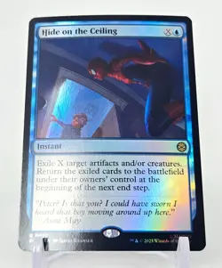 MTG • HIDE ON THE CEILING 0032 Foil Rare • Marvel Spider-Man Magic M/NM - Image 1