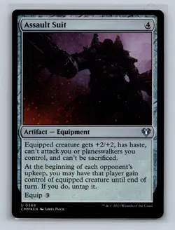 MTG FOIL Assault Suit - Commander Masters #369 - Image 1