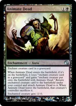 MTG English Animate Dead NM Foil Premium Deck Series: Graveborn - Image 1