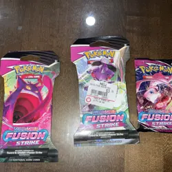 Pokemon TCG Gengar Fusion Strike Sleeved Booster 3 Packs - New & Sealed - Image 1