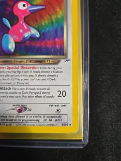 Pokemon TCG Dark Porygon2 Neo Destiny Holo Rare 8/105 2000 English - Image 4