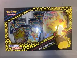 Pokemon TCG Crown Zenith Pikachu VMAX Premium Collection | BRAND NEW 7 PACKS - Image 1