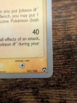 Jolteon Gold Star 101/108 Pokemon TCG 2007 World Championship (Tom Roos) MP - Image 4