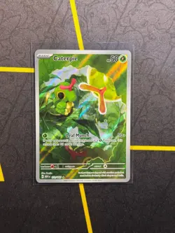 Caterpie 172/165 Illustration Rare Pokemon TCG Scarlet & Violet 151 NM - Image 1