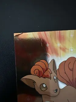 Pokemon Topps Series 1 Blue Logo Holo #37 Vulpix PLAYED - Image 2