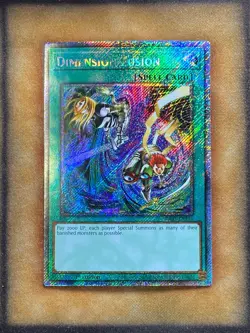 Yugioh Dimension Fusion RA03-EN136 Platinum Secret Rare 1st Ed NM - Image 1