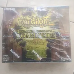Yugioh Quarter Century Stampede 1st Edition Booster Box Sealed - Image 1
