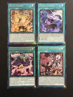 2025 YUGIOH RA04 ULTIMATE RARE ONOMATOPAIRA NM BONUS SET - Image 1