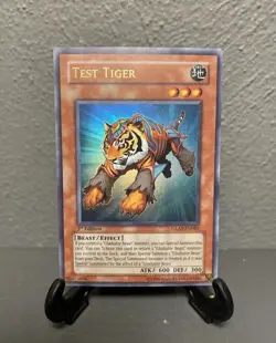 Yugioh Gladiators Assault Test Tiger 1st Edition Ultra Rare GLAS-EN082 NM-MT - Image 1