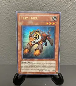 Yugioh Gladiators Assault Test Tiger 1st Edition Ultra Rare GLAS-EN082 NM-MT - Image 2