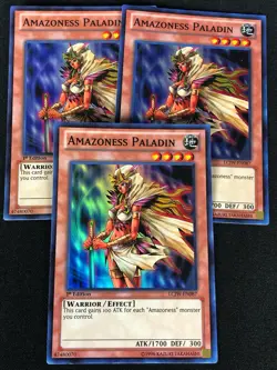 YUGIOH AMAZONESS PALADIN LCJW-EN087 1ST SUPER X3 (NM) - Image 1