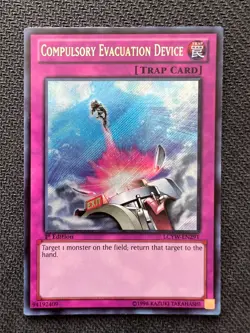 Yugioh Compulsory Evacuation Device 1st Edition Secret Rare LCYW-EN291 NM (A) - Image 1