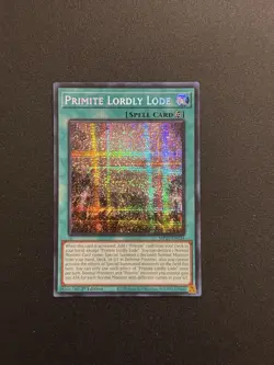 2025 YUGIOH MP25 1ST ED SECRET RARE PRIMITE LORDLY LOAD NM - Image 1