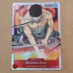 Roronoa Zoro ST01-013 - One Piece TCG - Starter Deck 1 SR Near-Mint Foil English - Image 1