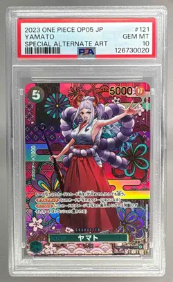 0020 Yamato 2023 Japanese One Piece OP05 #OP01-121 Special Alternate Art PSA 10 - Image 1