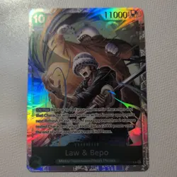 Law & Bepo ST24-004 SR ONE PIECE Tcg Card Game NM Green - Image 1