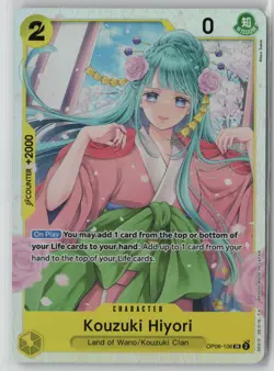 Kouzuki Hiyori OP06-106 One Piece Wings of the Captain Super Rare Near Mint - Image 1