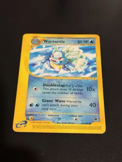 Pokemon TCG Wartortle Card 92/165 Expedition Base Set 2002 - Image 1