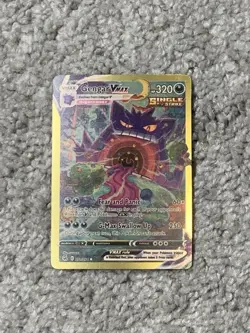 Gengar VMax HP320 Fear & Panic #271/264 Gold Foil Fan Art Display Card NM! - Image 1