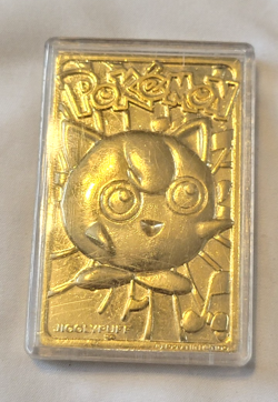 Jigglypuff #39 - Pokemon Burger King 1999 Gold Plated Trading Card - Image 1