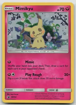 Mimikyu SM163 Holo Black Star Promo Pokemon Card LP Condition - Image 1