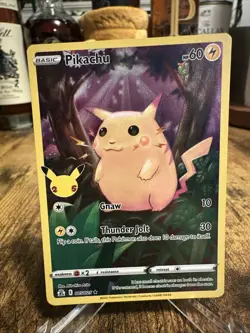 Pokemon TCG - Pikachu Full Art Card 005/025 Celebrations Pack, NM Condition 2 - Image 1