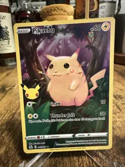 Pokemon TCG - Pikachu Full Art Card 005/025 Celebrations Pack, NM Condition 2 - Image 2