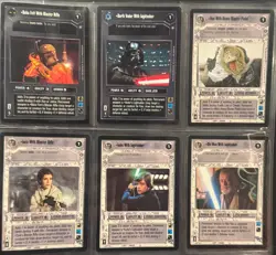 Star Wars CCG Enhanced Premiere Rare cards - mint, unplayed with - Image 1