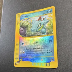 Pokemon Totodile Reverse Holo Card 134/165 Expedition Base Set 50HP English TCG - Image 1