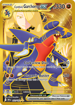 Cynthia's Garchomp ex 241/182 Hyper Rare | Destined Rivals | Pokemon Card - Image 1