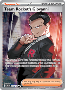 Team Rocket's Giovanni 225/182 Ultra Rare | Destined Rivals | Pokemon Card - Image 1