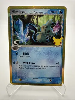 Pokemon Card TCG - Mimikyu Delta Species SWSH136 Promo Celebrations - Image 1