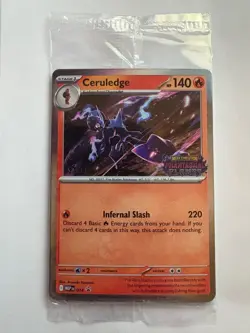 Pokemon CERULEDGE Phantasmal Flames STAFF Prerelease Promos 4x Cards Pokemon - Image 1